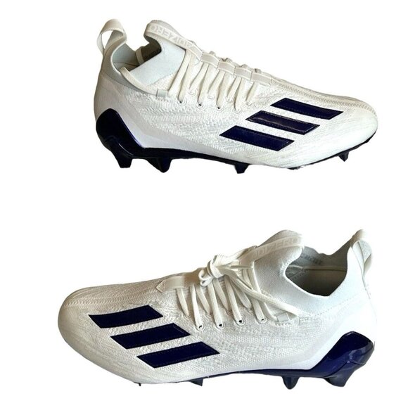 Adidas Adizero Primeknit Men's Football Cleats Purple White Size 12 HP8743